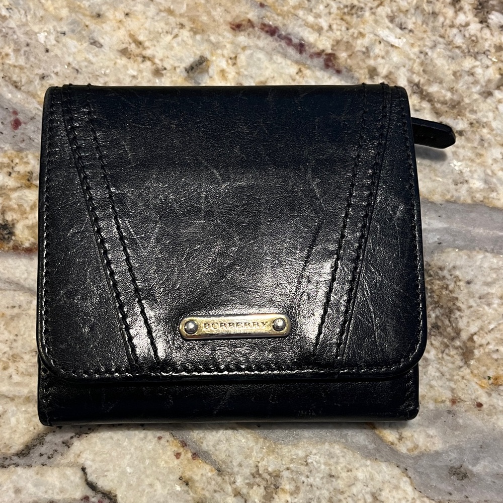 Burberry Black Leather Wallet